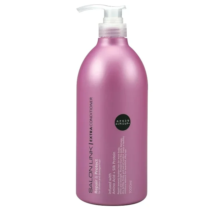 Dầu xả phục hồi và bảo vệ tóc – SALON LINK EXTRA CONDITIONER (1000ml) 熊野油脂 サロンリンク エクストラ コンディショナー