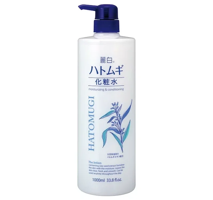 Lotion dưỡng thể giữ ẩm và làm sáng da – REIHAKU HATOMUGI LOTION (1000ml) 熊野油脂 麗白 ハトムギ 化粧水