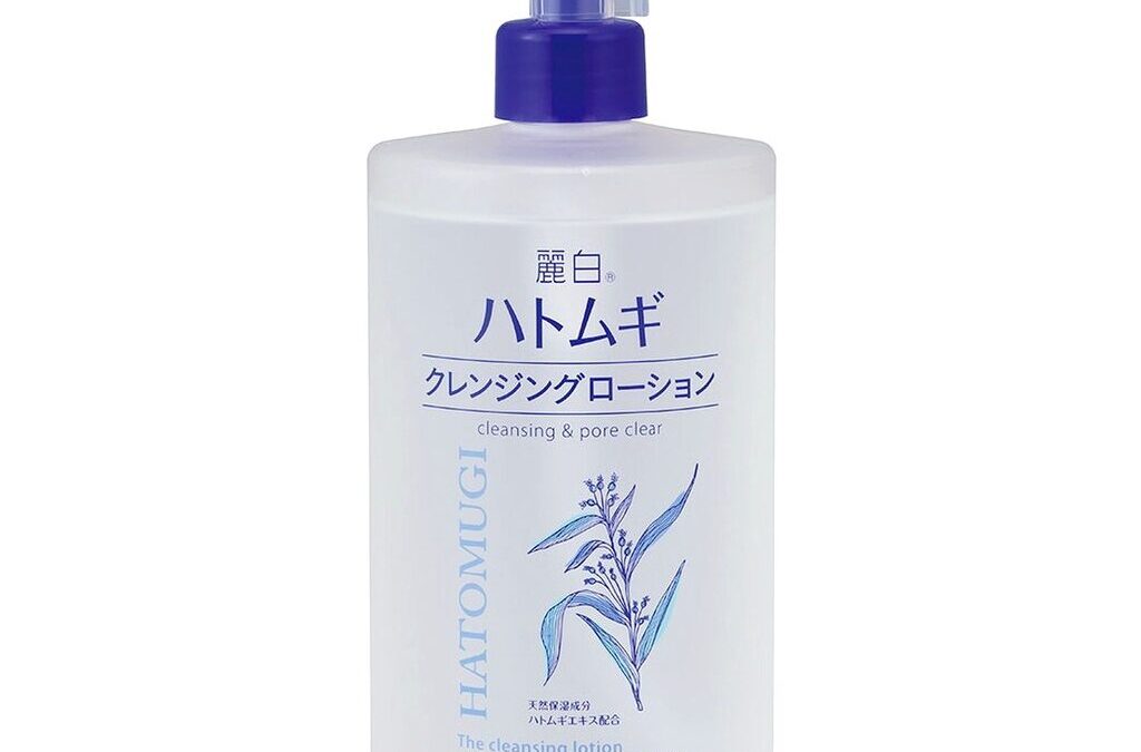 Nước tẩy trang làm sạch và thông thoáng lỗ chân lông – REIHAKU HATOMUGI CLEANSING LOTION (500ml) 熊野油脂 麗白 ハトムギ クレンジングローション