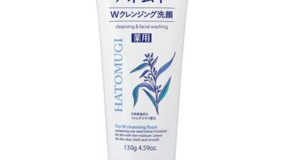 Sữa rửa mặt tẩy trang làm sáng da – REIHAKU HATOMUGI MEDICATED W-CLEANSING FOAM (130g) 熊野油脂 麗白 薬用 ハトムギ Ｗクレンジングフォーム