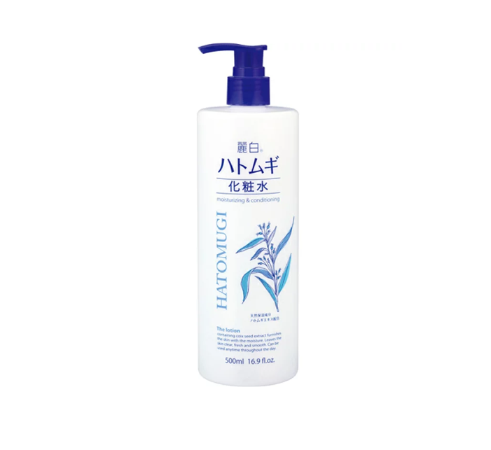 Lotion dưỡng thể giữ ẩm và làm trắng da – REIHAKU HATOMUGI LOTION (500ml) 熊野油脂 麗白 ハトムギ 化粧水