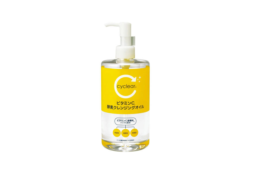 Dầu tẩy trang dưỡng ẩm và sạch sâu – CYCLEAR VITAMIN C ENZYME CLEANSING OIL (400ml) 熊野油脂 サイクリア ビタミンC 酵素 クレンジングオイル