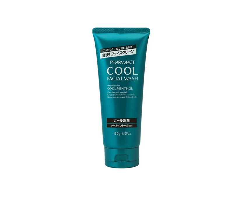 Sữa rửa mặt bạc hà mát lạnh – PHARMAACT COOL FACIAL WASH (130g) 熊野油脂 ファーマアクト クール 洗顔フォーム
