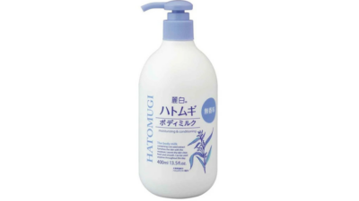 Sữa dưỡng thể dưỡng trắng mịn da (Không mùi) – REIHAKU HATOMUGI BODY MILK FRAGRANCE FREE (400ml) 熊野油脂 麗白 ハトムギ ボディミルク 無香料