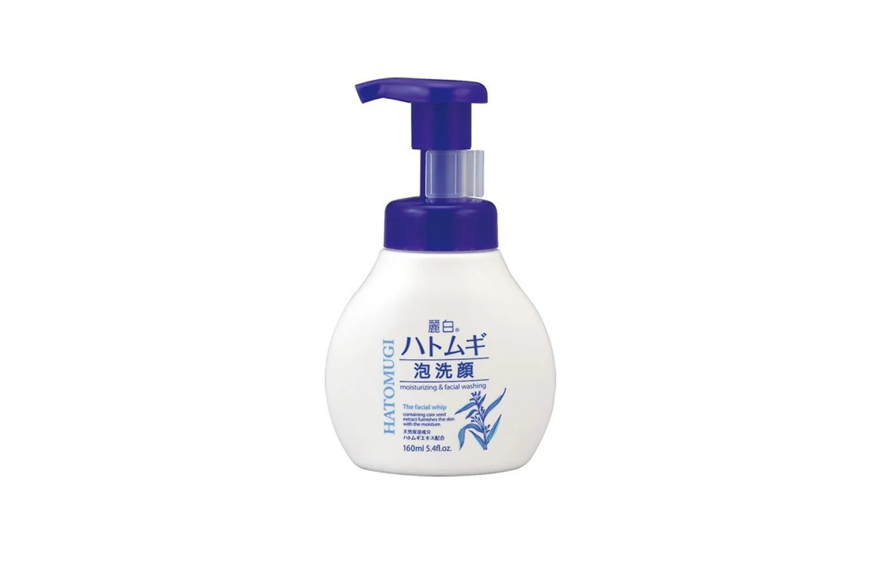 Sữa rửa mặt tạo bọt dưỡng trắng da – REIHAKU HATOMUGI FACIAL WHIP (160ml) 熊野油脂 麗白 ハトムギ 泡洗顔