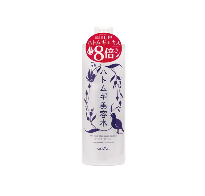 Lotion dưỡng ẩm cao cấp – ALOVIVI JOB’S TEARS (COIX SEED) SKIN LOTION (500ml) 東京アロエ アロヴィヴィ ハトムギ 美容水