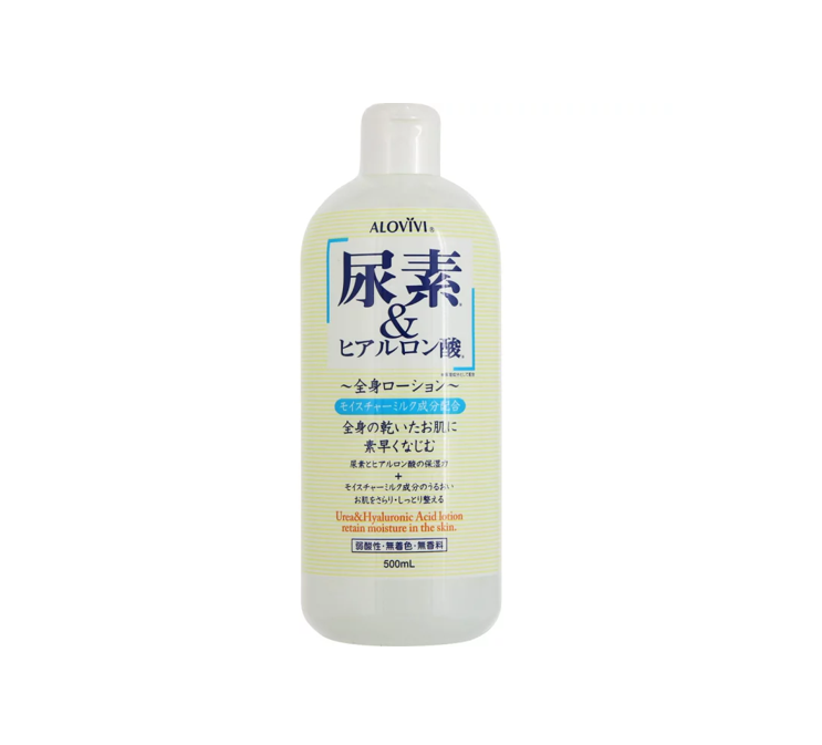 Lotion dưỡng da cao cấp dưỡng da sáng mịn – ALOVIVI UREA & HYALURONIC ACID LOTION (500ml) 東京アロエ アロヴィヴィ 尿素＆ヒアルロン酸 全身ローション