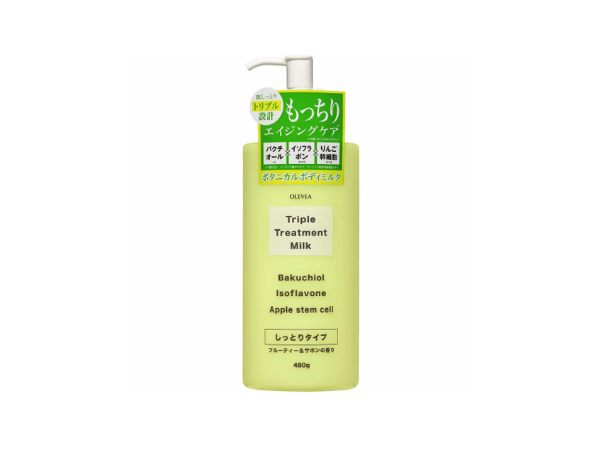 Sữa dưỡng thể dưỡng da sáng mịn và ẩm mượt – OLEVEA TRIPLE TREATMENT MILK BOTANICALS (480g) 東京アロエ オーレヴェアト リプルトリートメント ミルク