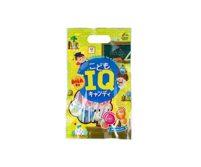 Kẹo mút Unimat Riken tăng cường IQ và bổ sung DHA cho bé – IQ CANDY FOR KIDS (10 Pieces) ユニマット リケン こども IQ キャンディ